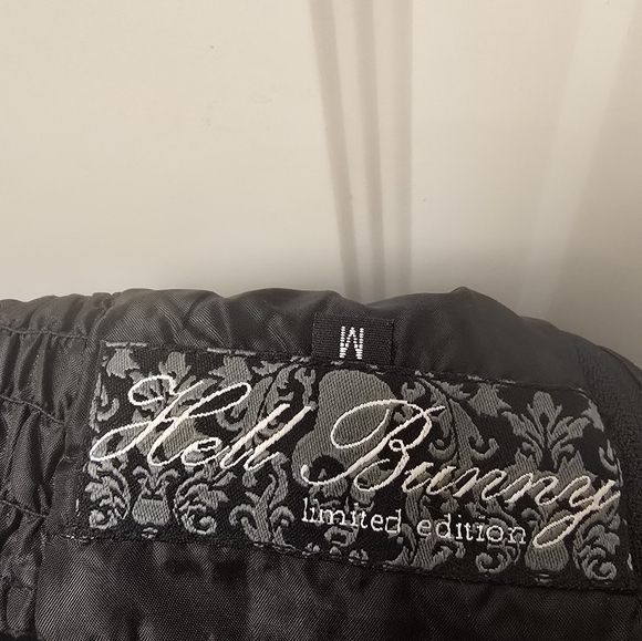 Hell Bunny Black Strapless Dress with Fancy Skull Detailing - Picture 8 of 8